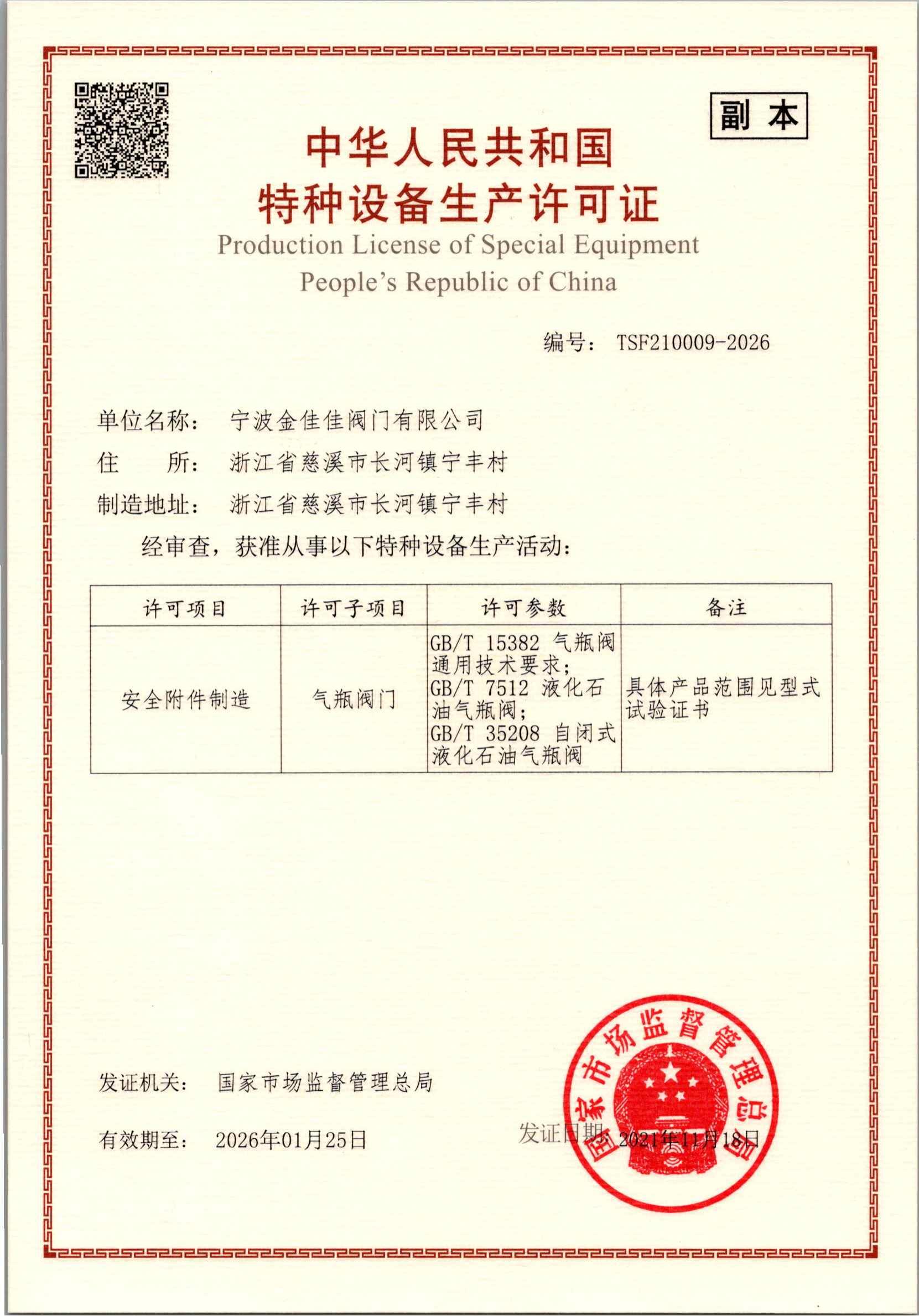 license